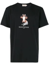 MAISON KITSUNÉ fox cross stitch logo T-shirt