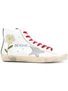 GOLDEN GOOSE GOLDEN GOOSE DELUXE BRAND EMBROIDERED trainers - WHITE