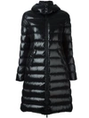 Moncler Moka Quilted Down Coat In Black