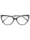 DOLCE & GABBANA CAT-EYED FRAME GLASSES