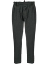 DSQUARED2 DSQUARED2 CROPPED TROUSERS - GREY