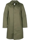 MACKINTOSH MACKINTOSH SINGLE BREASTED COAT - GREEN