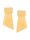 LIYA LIYA LONG GEOMETRIC SHAPED EARRINGS - METALLIC