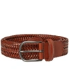 ANDERSON'S Anderson's Stretch Woven Leather Belt,A2915-PL51-C380