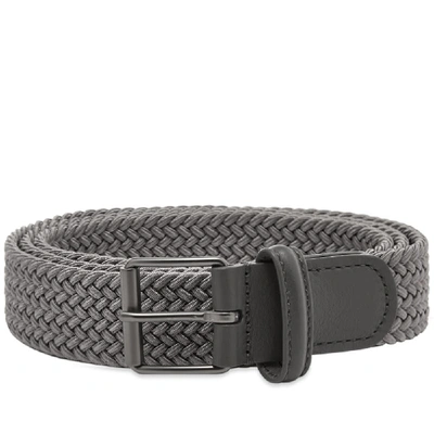 Anderson's Slim Woven Textile Belt In Grey