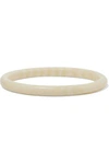 AURELIE BIDERMANN AURÉLIE BIDERMANN WOMAN DIANA MARBLED RESIN BANGLE ECRU,3074457345617458518