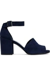 STUART WEITZMAN STUART WEITZMAN WOMAN SUEDE SANDALS NAVY,3074457345618853916