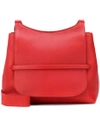 THE ROW SIDEBY LEATHER SHOULDER BAG,P00334589