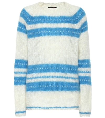 Alexa Chung Mohair And Wool-blend Jumper In White