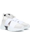 EMILIO PUCCI Leather-trimmed sneakers,P00335066