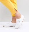 SUPERGA 2750 CLASSIC CANVAS SNEAKERS IN WHITE - WHITE,S000010901