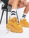 Buffalo Tan 1339 Classic Platform Sneakers In Beige