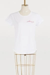 MAISON LABICHE Working girl cotton T-shirt,GWTWORKINGG/WHITE