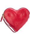 ANYA HINDMARCH ANYA HINDMARCH CHUBBY HEART CLUTCH BAG - RED