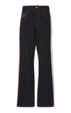 Koché Mid-rise Wide-leg Jeans In Black