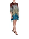 AMEN Amen A-line Mindress With Multicolo Sequins All-over,10640439
