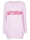 Alberta Ferretti Saturday Wool & Cashmere Sweater Dress In Pink