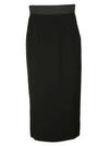 Dolce & Gabbana Wool-blend Pencil Skirt In Nero