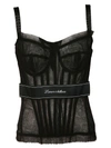 DOLCE & GABBANA LACED BUSTIER TOP,10640988