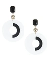 ETTIKA 18K Goldplated Black & White Statement Earrings
