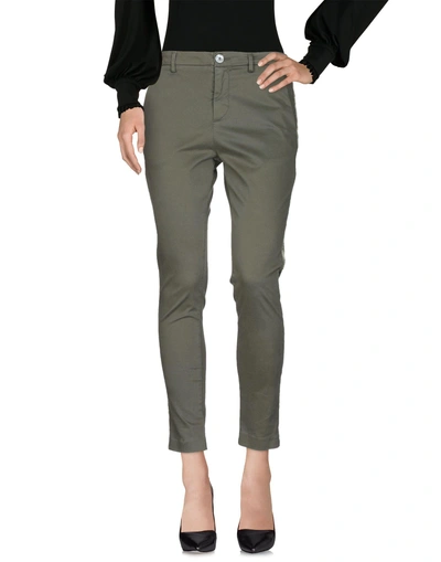 Aglini Casual Pants In Military Green