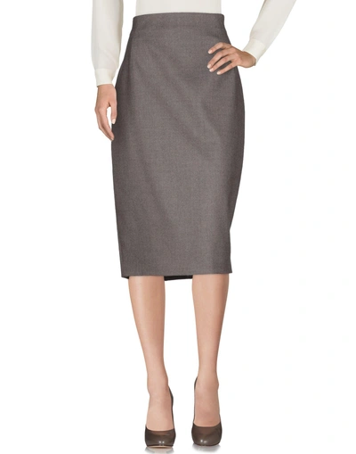 Les Copains 3/4 Length Skirts In Dove Grey