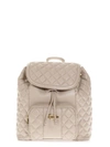 LOVE MOSCHINO DOVE QUILTED BACKPACK IN FAUX LEATHER,10641448