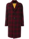 DSQUARED2 CHECKED SINGLE BREASTED COAT