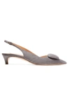 RUPERT SANDERSON MISTY SUEDE SLINGBACK PUMPS