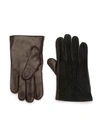 PORTOLANO Cashmere-Lined Leather Gloves,0400097778131