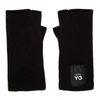 Y-3 Y-3 BLACK LOGO GLOVES