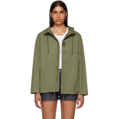 Apc Paintball Cotton Parka In Green