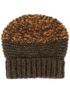 0711 fuzzy knit beanie