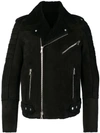 BALMAIN SHEARLING BIKER JACKET