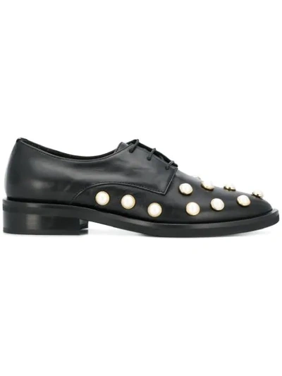 Coliac 20mm Joh Embellished Leather Shoes In Black