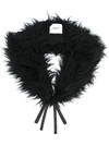 BLUGIRL BLUGIRL FAUX-FUR COLLAR - BLACK