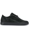 Crime London Raw Low-top Sneakers - Black In Black