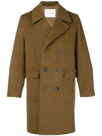 Mackintosh Double Breasted Coat In Brown