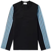 DIMA LEU DIMA LEU Long Sleeve Stripe Jersey Tee,TS131Z76