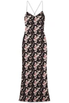EYWASOULS MALIBU Josepha open-back floral-print cotton-voile maxi dress