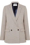 PAUL & JOE DOUBLE-BREASTED HOUNDSTOOTH TWEED BLAZER