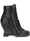CHLOÉ WEDGE ANKLE BOOTS
