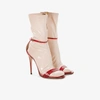 GUCCI GUCCI LATEX SOCK AND LEATHER SANDALS,471945GBR3012051322