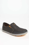 Olukai Nohea Mens Mesh Flat Loafers In Dark Shadow/ Dark Shadow