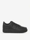 Nike Air Force 1 Leather Sneakers In Blackblack