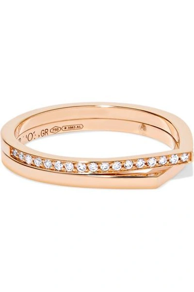 Repossi Antifer 18-karat Rose Gold Diamond Ring