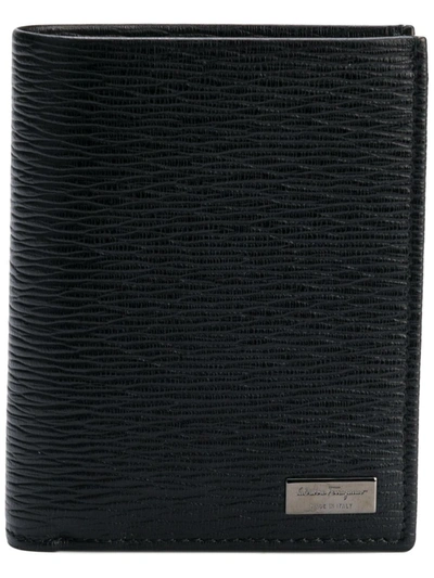 Ferragamo Leather Cardholder In Black (black)