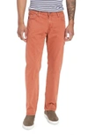 Ag Graduate Sud Slim Straight Leg Pants In Sulfur Pale Mauve