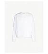 THOM BROWNE LOGO-TAPING COTTON-JERSEY SWEATSHIRT