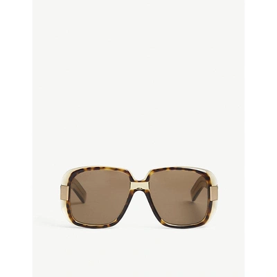 Gucci Gg0318s Square-frame Sunglasses In Green